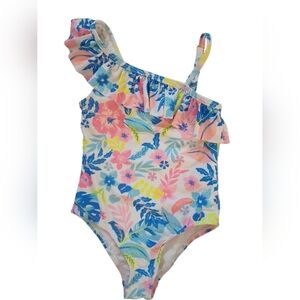 TOMMY BAHAMA  Tropical Floral One-Piece Swimsuit. Girls. 2T.  Pink, Blue, White.